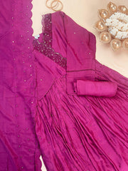 Grape Purple Salwar Suit - Elegant wear