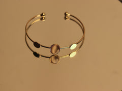 GOLD PLATED CUFF BRACELETS SJ 155