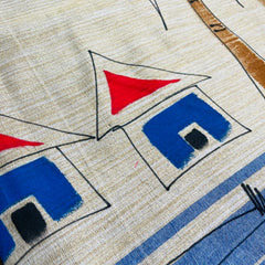 BLUE HAMLET🏠💙OFF WHITE WITH LIGHT BLUE HAND PAINTED KHADI COTTON SAREE (SU 836)