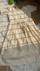 OFF WHITE PUFF SLEEVE HAKOBA FROCK (SU 307)