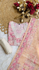 Elegant Pink & Cream Salwar Suit (SU 80)