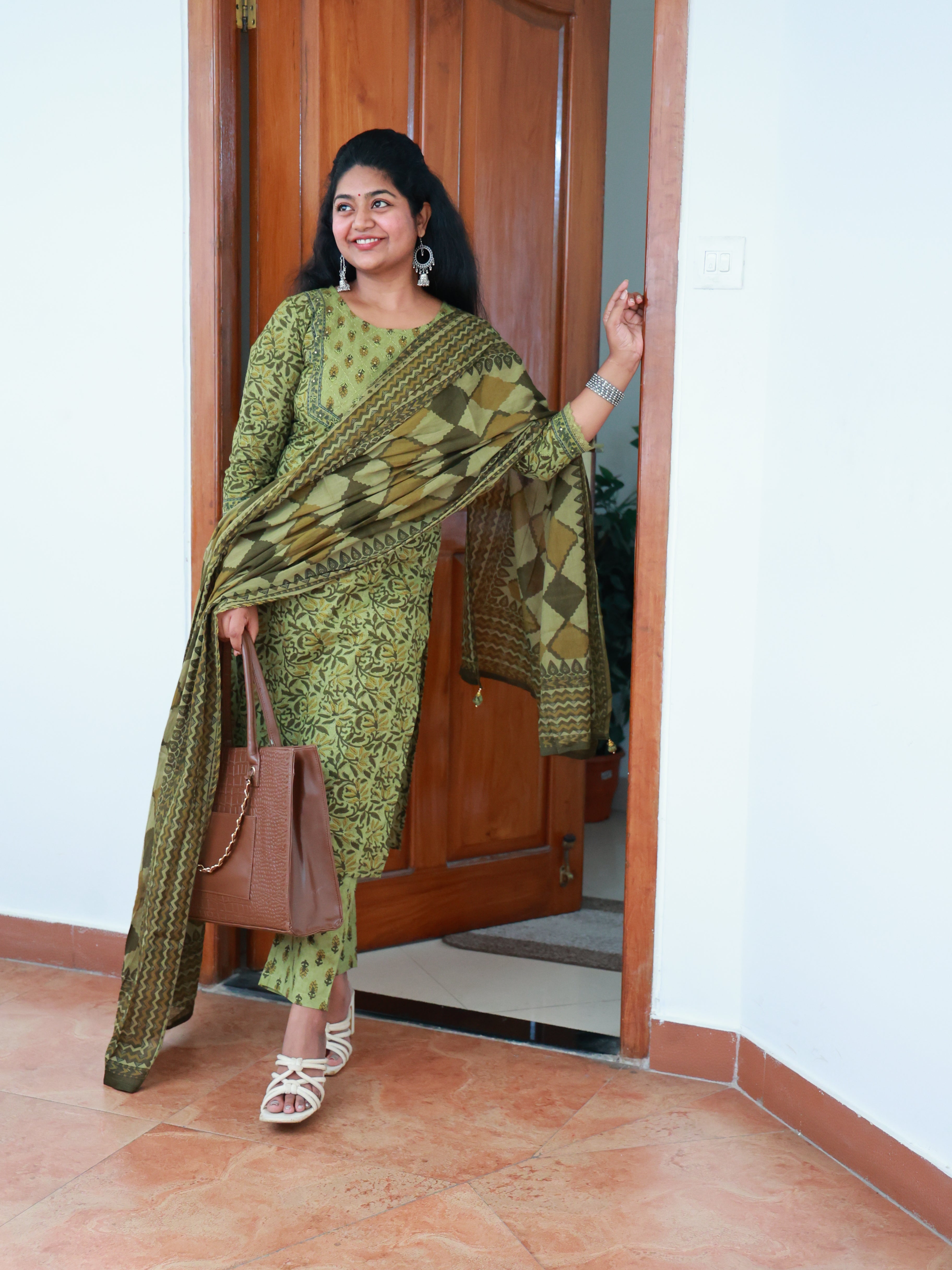 OLIVE BLISS COTTON  3 PIECE SET  - SU 426
