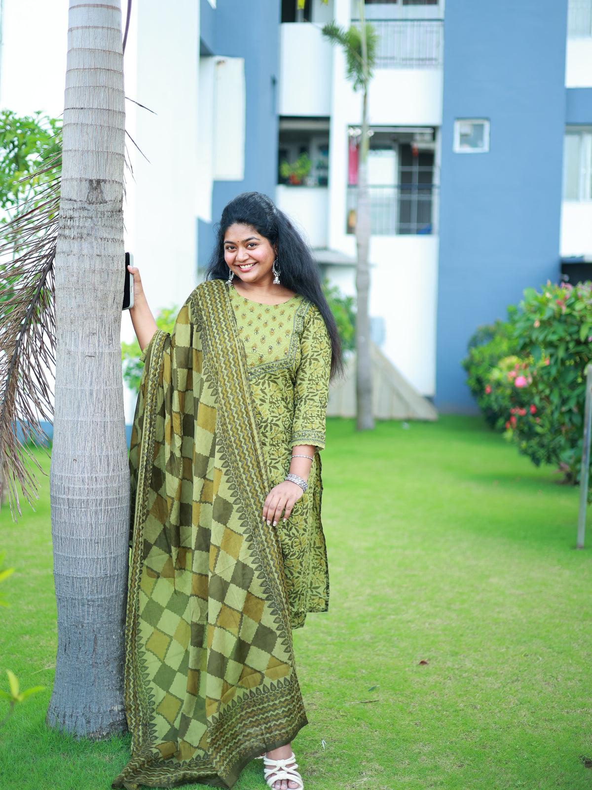 OLIVE BLISS COTTON  3 PIECE SET  - SU 426