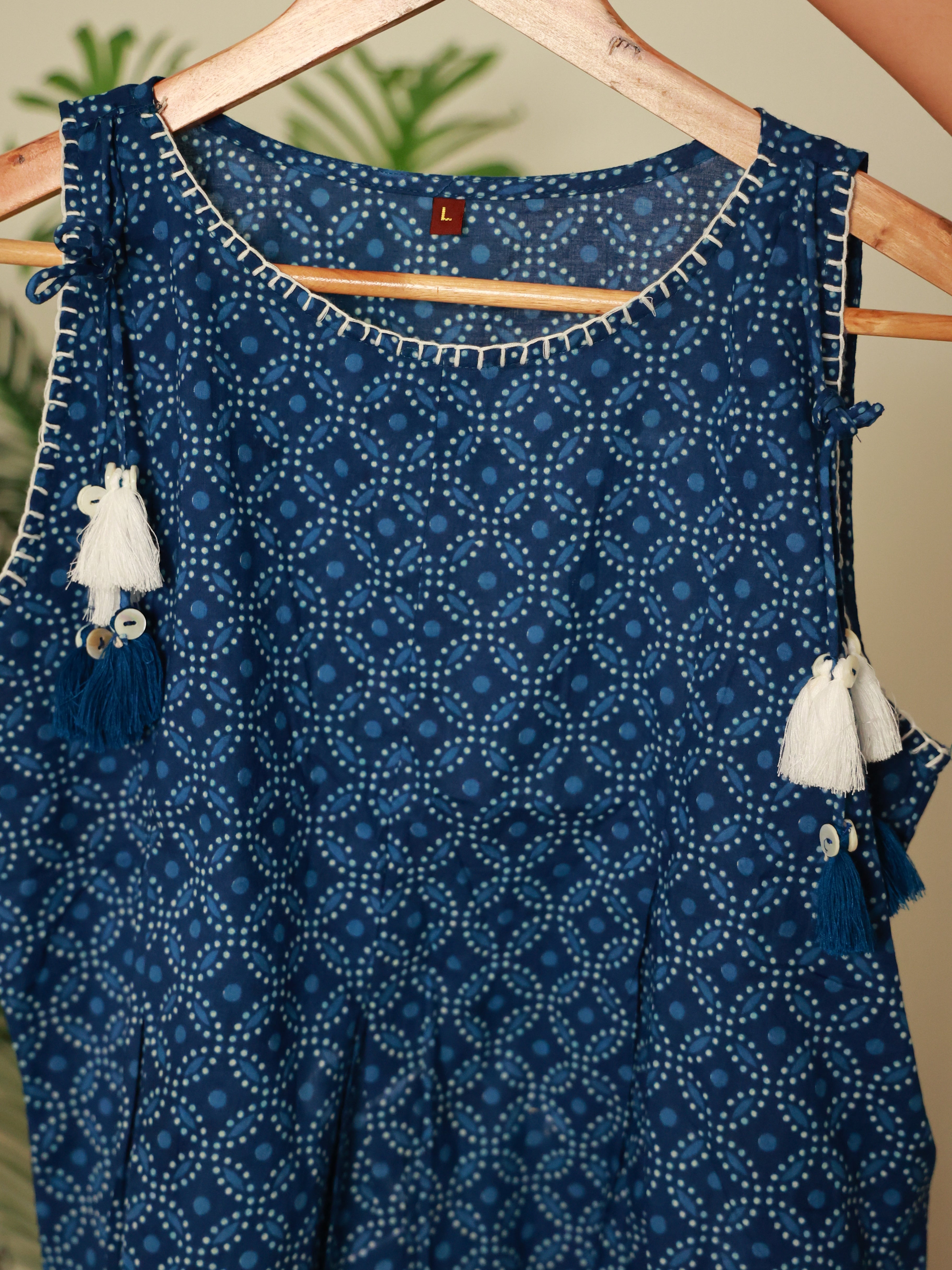 INDIGO BLUE SHORT KURTHI (SU 358)
