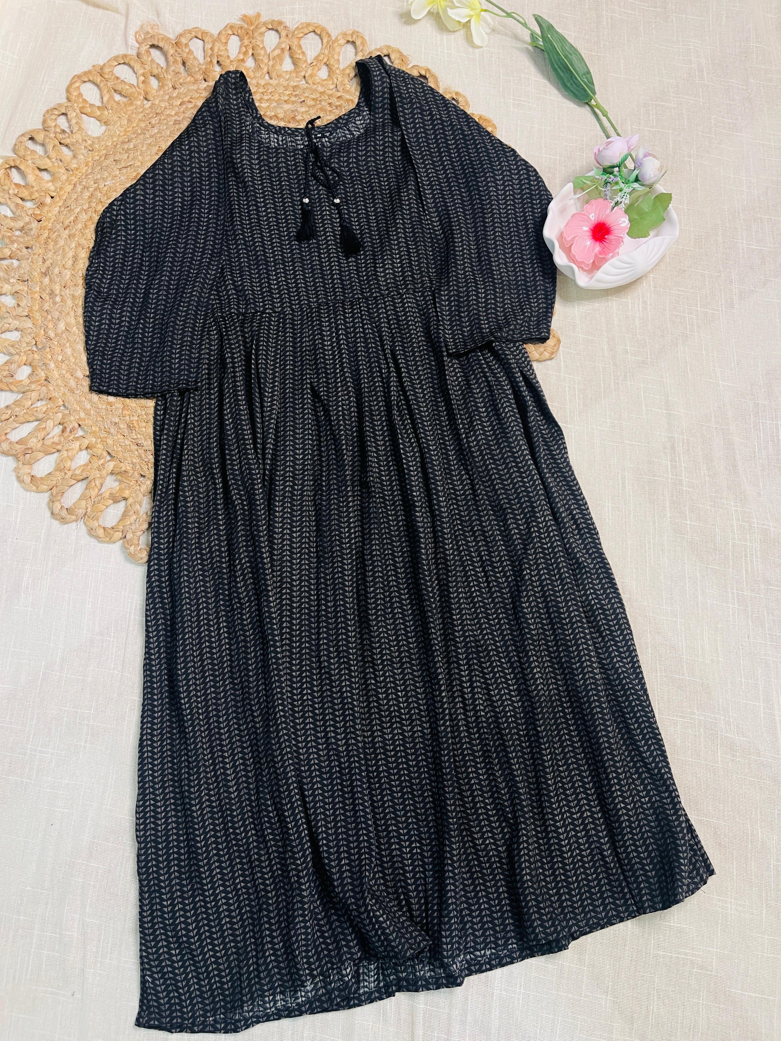 Black Tunic Top - SU 126