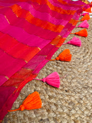 ANIKA🧡❤️DUAL SHADE SOFT MUL COTTON SAREE (SU 869)