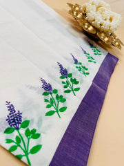 Mulloth Thulasi Print Set Mundu - Traditional Wear