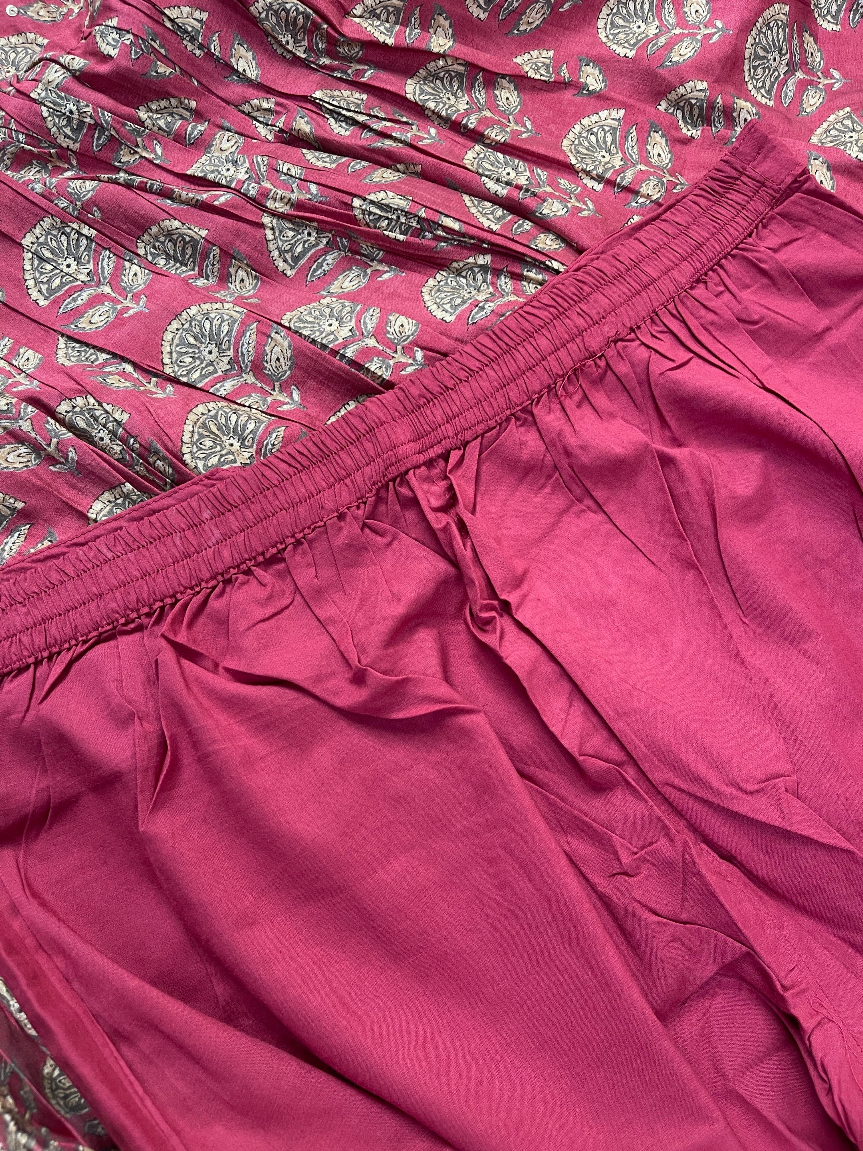 Peach Red Salwar Suit - SU 29