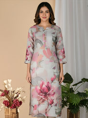 Abstract Floral Printed Kurta ( SU 207 )