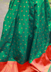 Copper Brown Green Skirt & Top - Traditional Wear