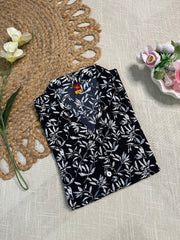 Black Short Kurthi - SU 64