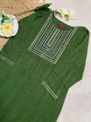 Green Kurtha Top