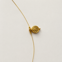 GANESHA COIN THREAD INVISIBLE NECKLACE (SJ 188)