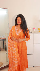 Burnt orange Salwar suit (SU 348)