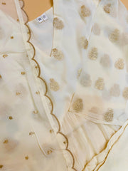 Off white Alia Cut Salwar Suit - SU 85