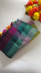 Multi colour cotton saree