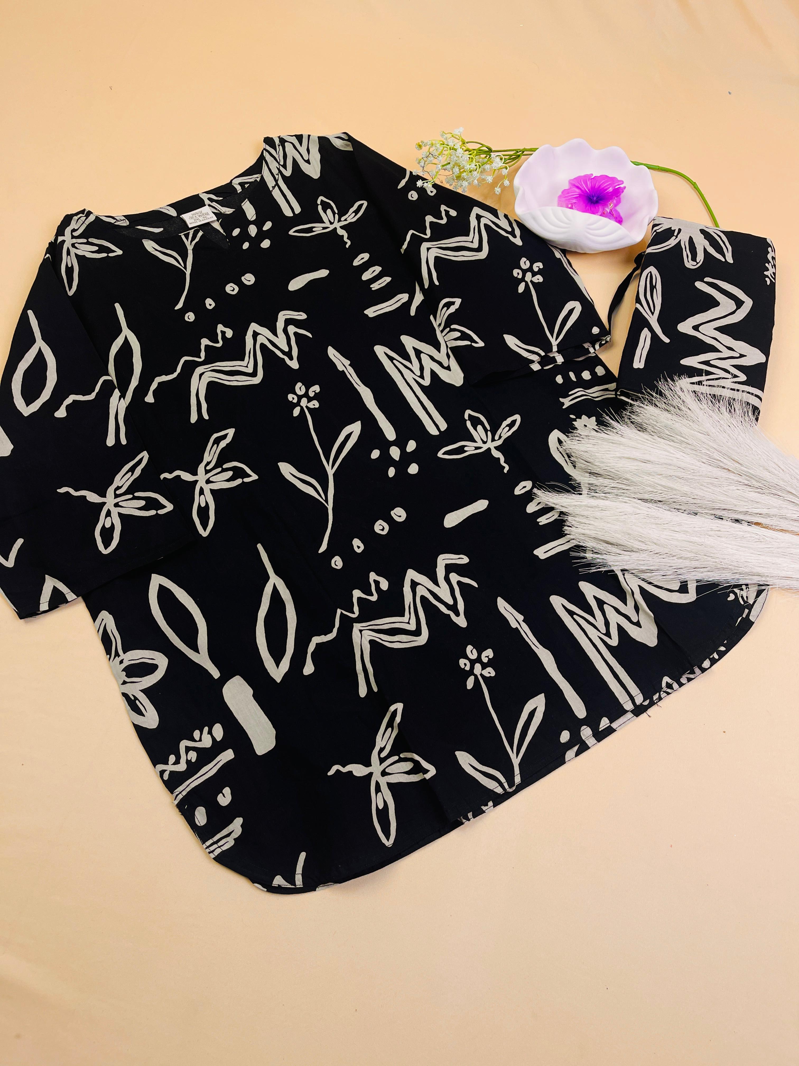 Black chic Co-ord set - SU 445