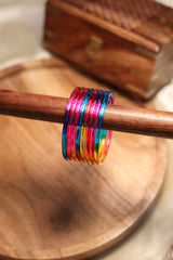 Rainbow jelly bangles - set of 8 (SJ 145)￼