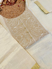 Golden print Kurthi Top - Festive Wear