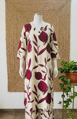Scarlet Pomegranate Print  Cord Set- SU 522