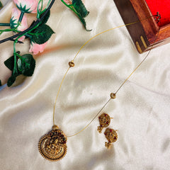 LAKSHMI✨DIVINE ANTIQUE PENDANT NECKLACE SET (SJ 207)
