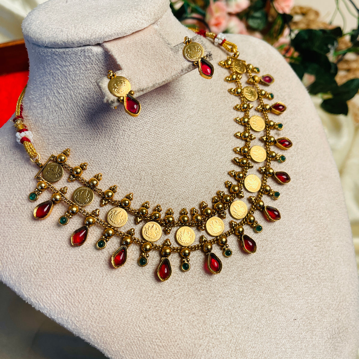 VAIDEHI✨ANTIQUE NECKLACE SET (SJ 176)
