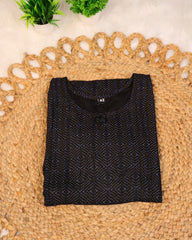 Charcoal Diamond Feeding Kurti Top (SU 274 )