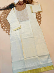 Golden print Kurthi Top - Festive Wear