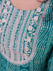 Turquoise Kurtha Top - Casual kurthi