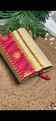 Pink Lotus embroidery Saree with pink tassels- Elegant Saree - SU 495