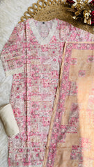 Elegant Pink & Cream Salwar Suit (SU 80)