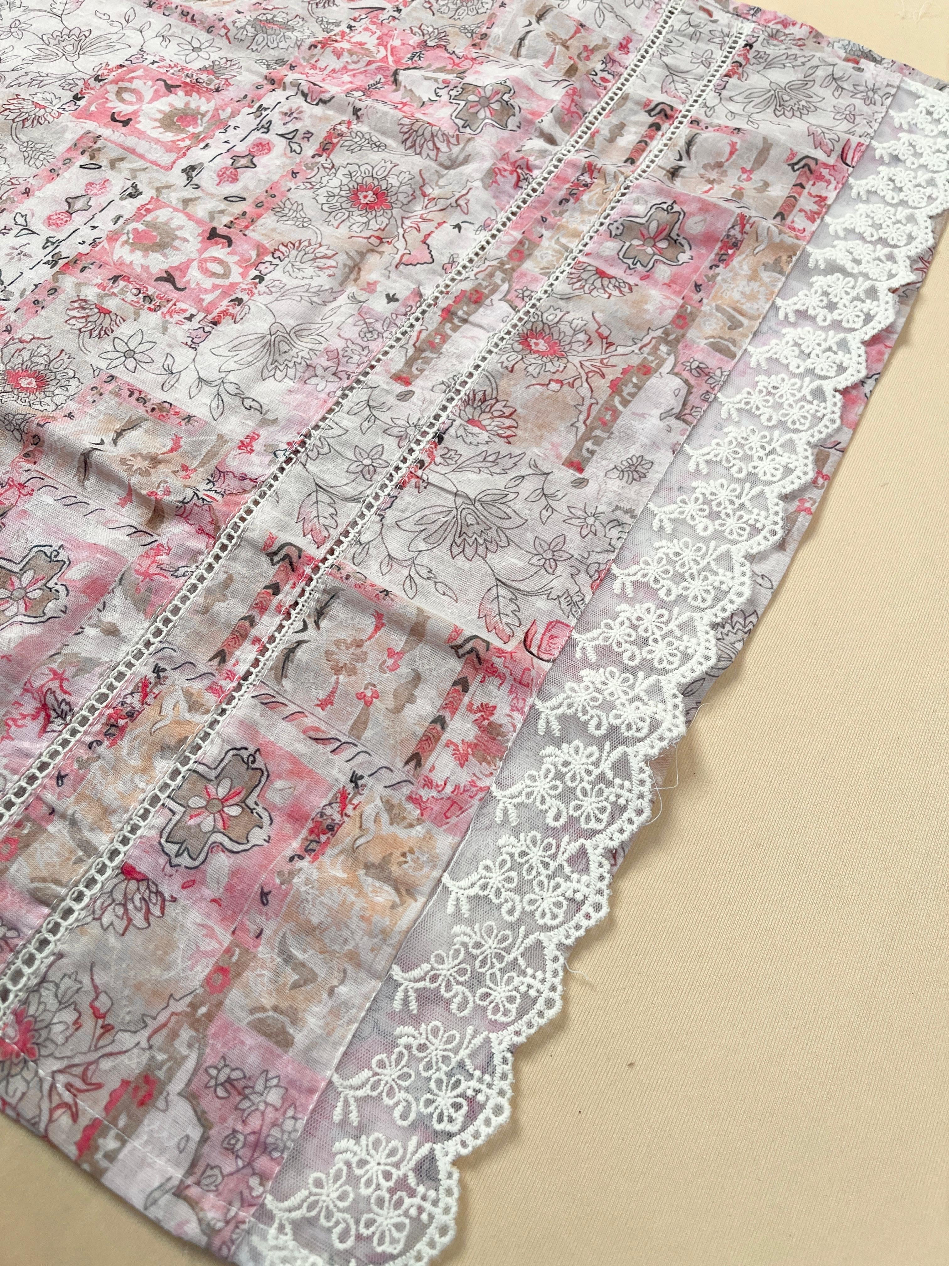 Elegant Pink & Cream Salwar Suit - SU 80