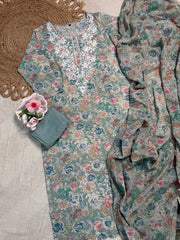 Pastel Green Kurtha Set - SU 72