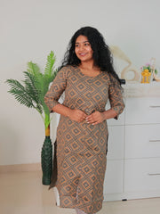 Olive Green Kurtha Top (SU 150)