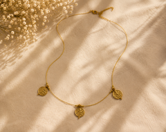 GANESHA COIN THREAD INVISIBLE NECKLACE (SJ 188)