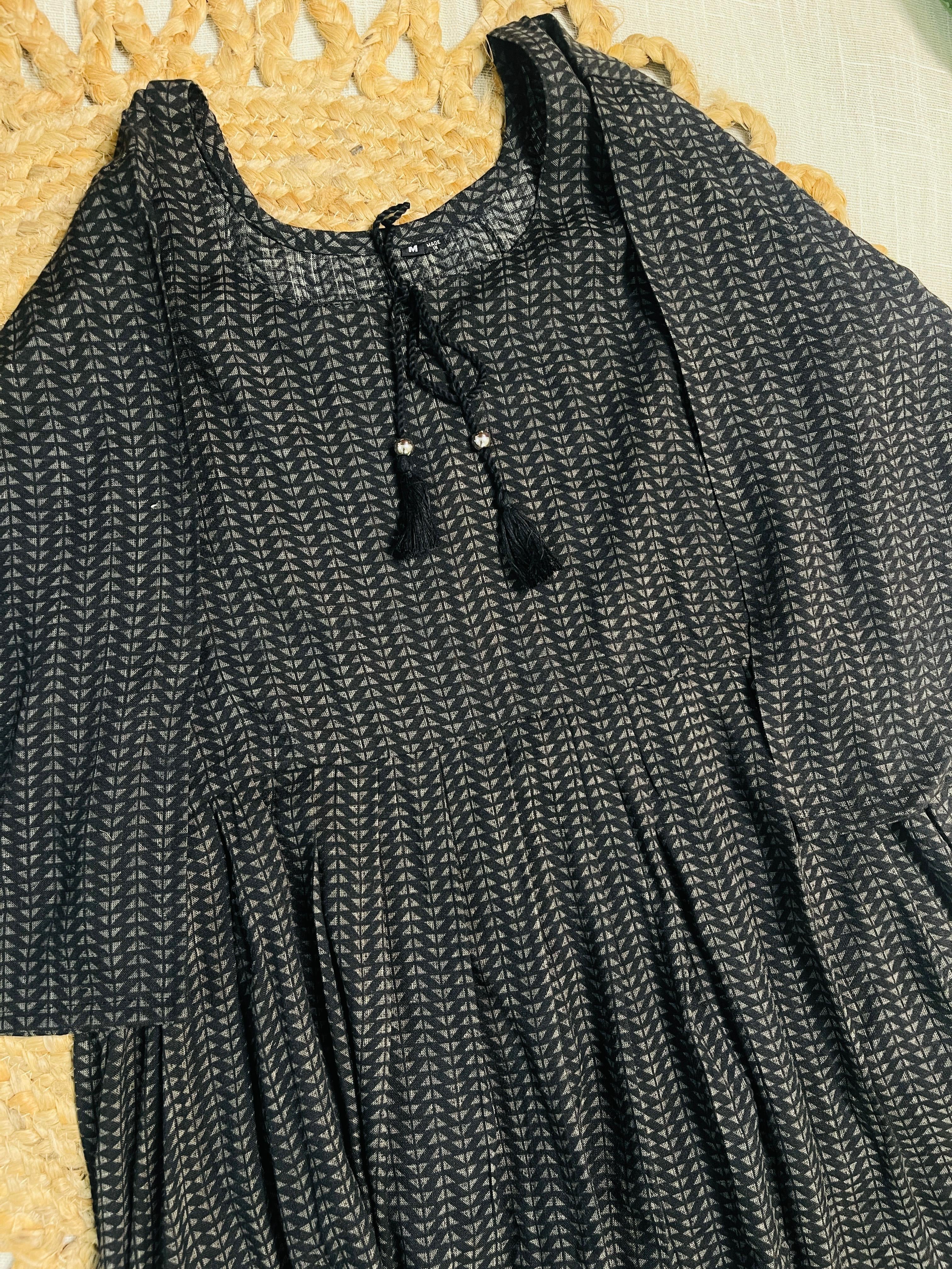 Black Tunic Top - SU 126