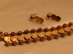 Antique Ruby Coin Choker Set (SJ 190)