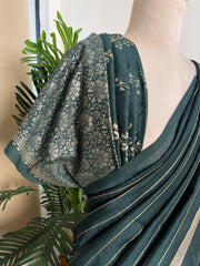 MAROON AND GREEN DHAVANI (SU 543)