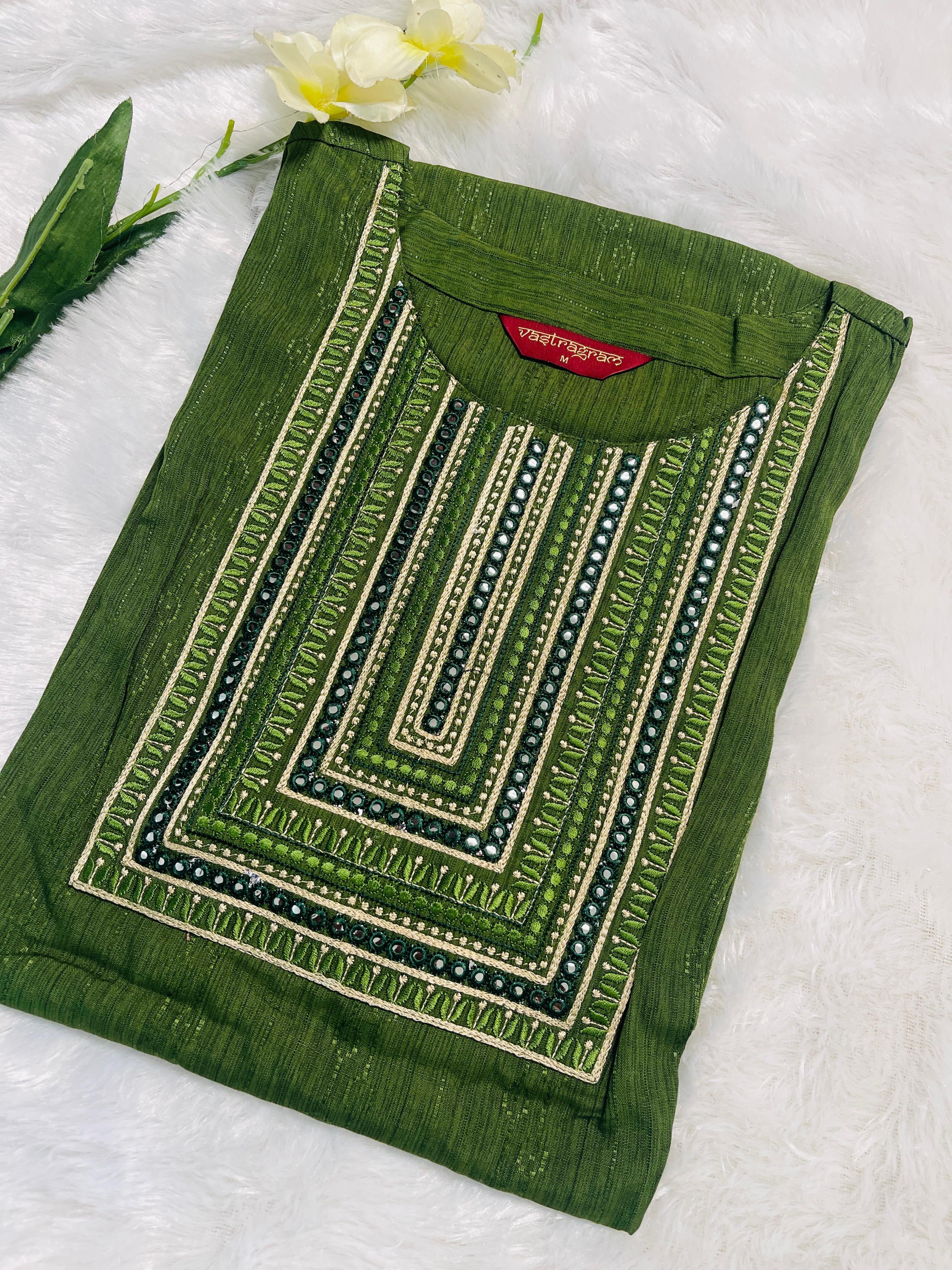 Green Kurtha Top