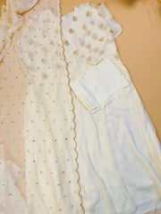 Off white Alia Cut Salwar Suit - SU 85