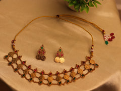 Antique Three Layer Coin Choker Set (SJ 202)