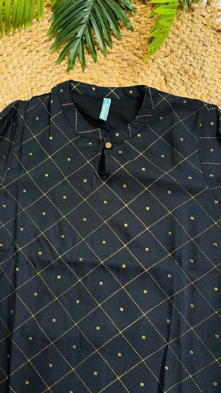 Black Kurtha Top - Casual Wear