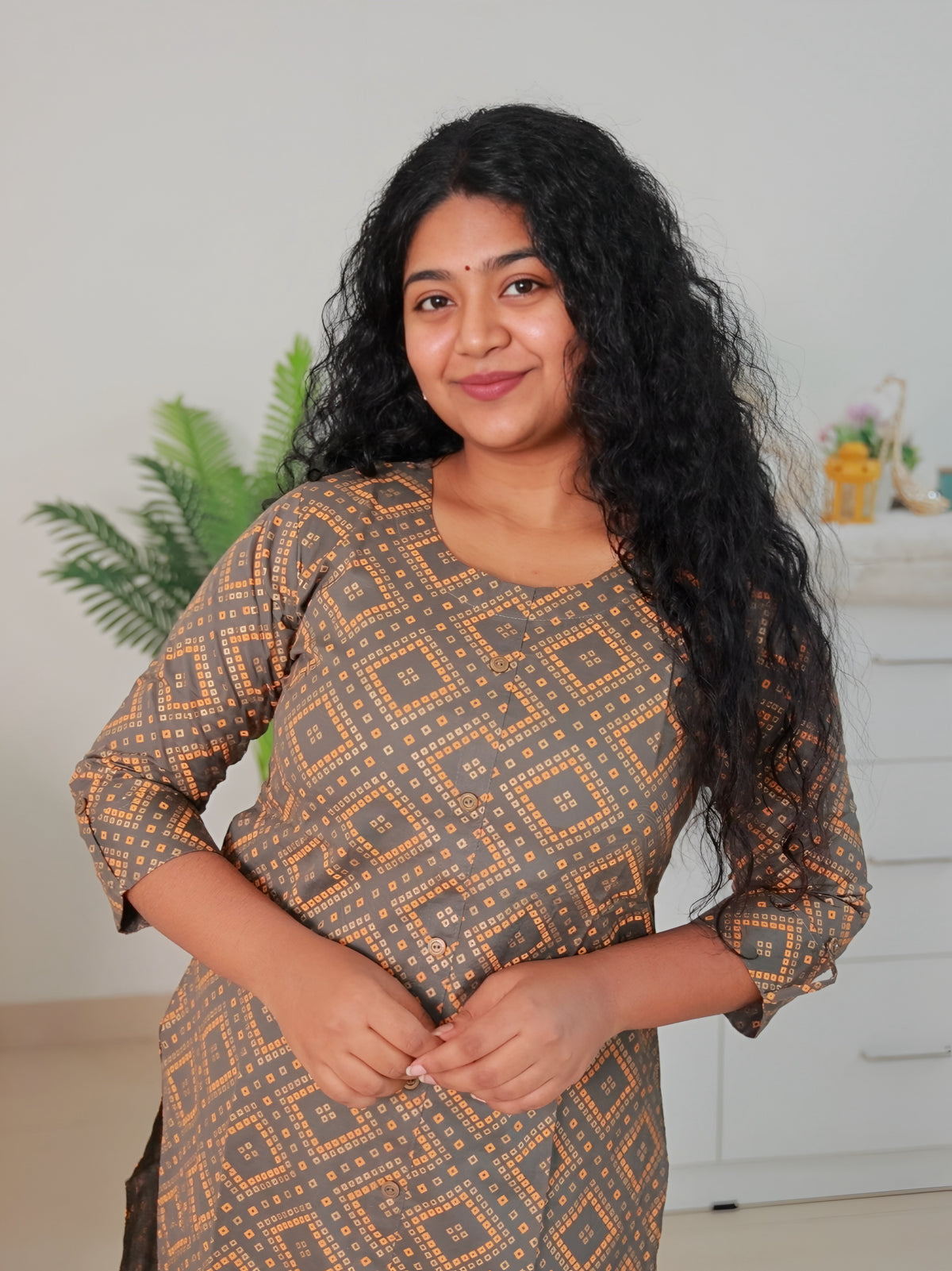 Olive Green Kurtha Top (SU 150)