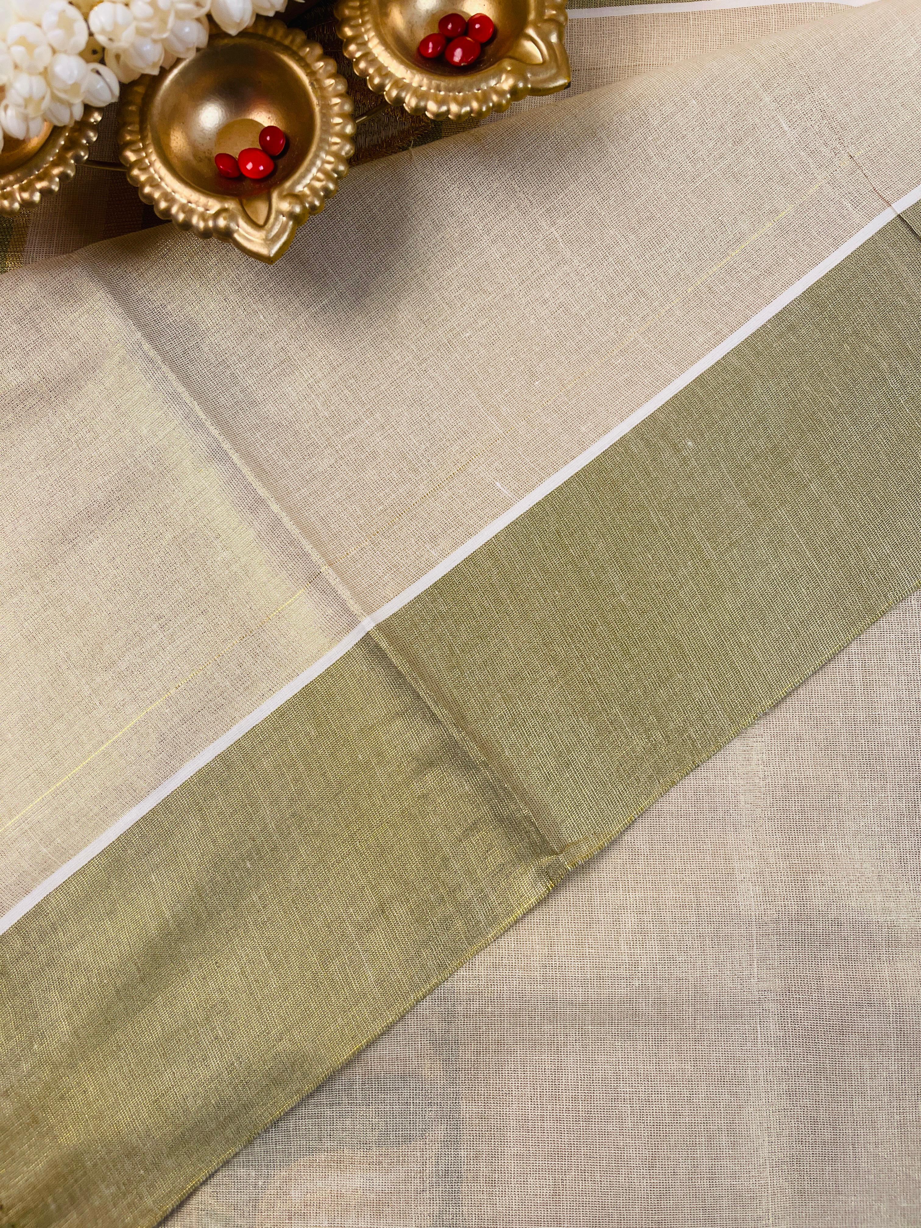 Pista Green Lotus Saree - Elegant Saree