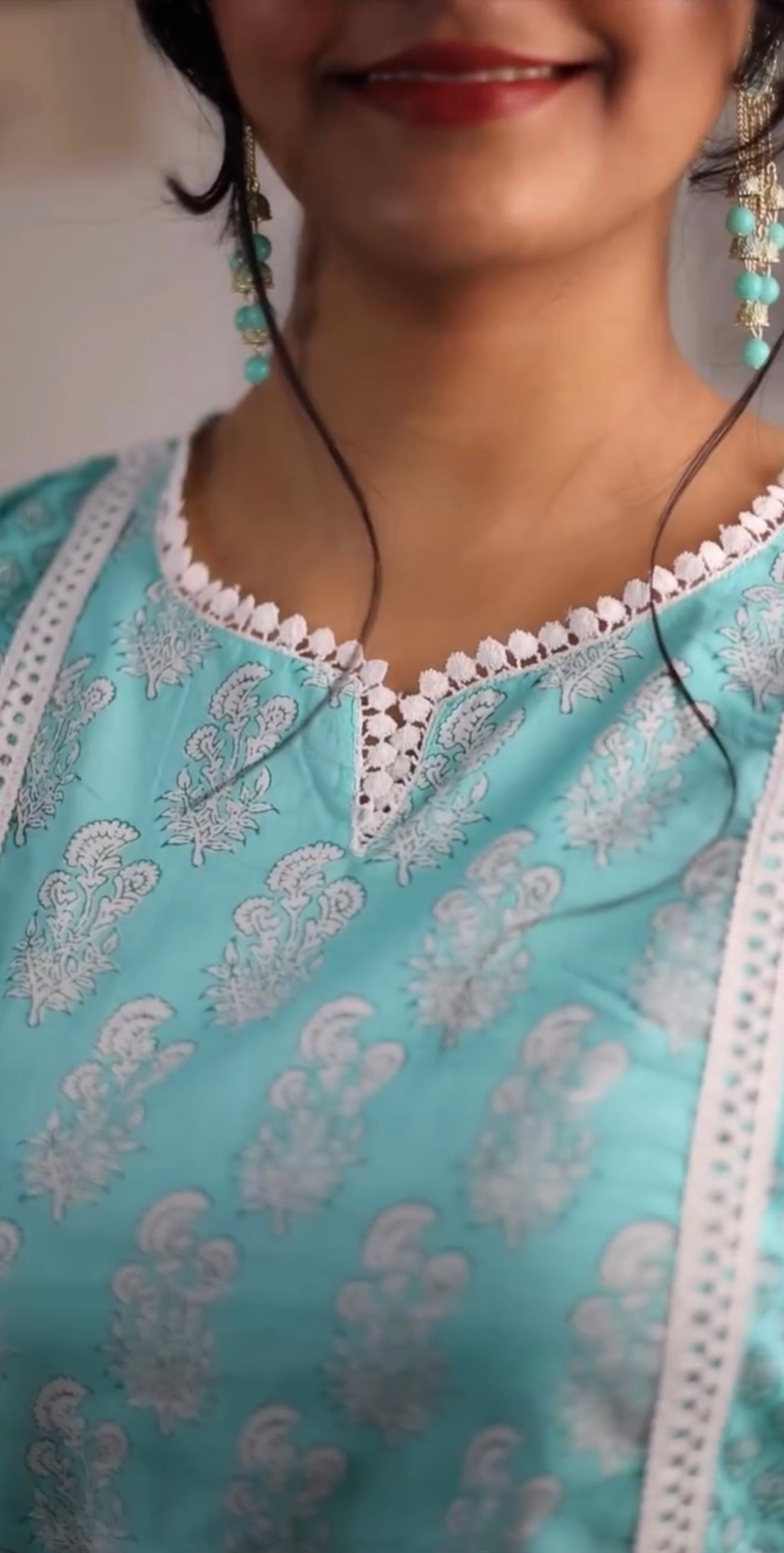 Turquoise Pakistani Salwar Suit