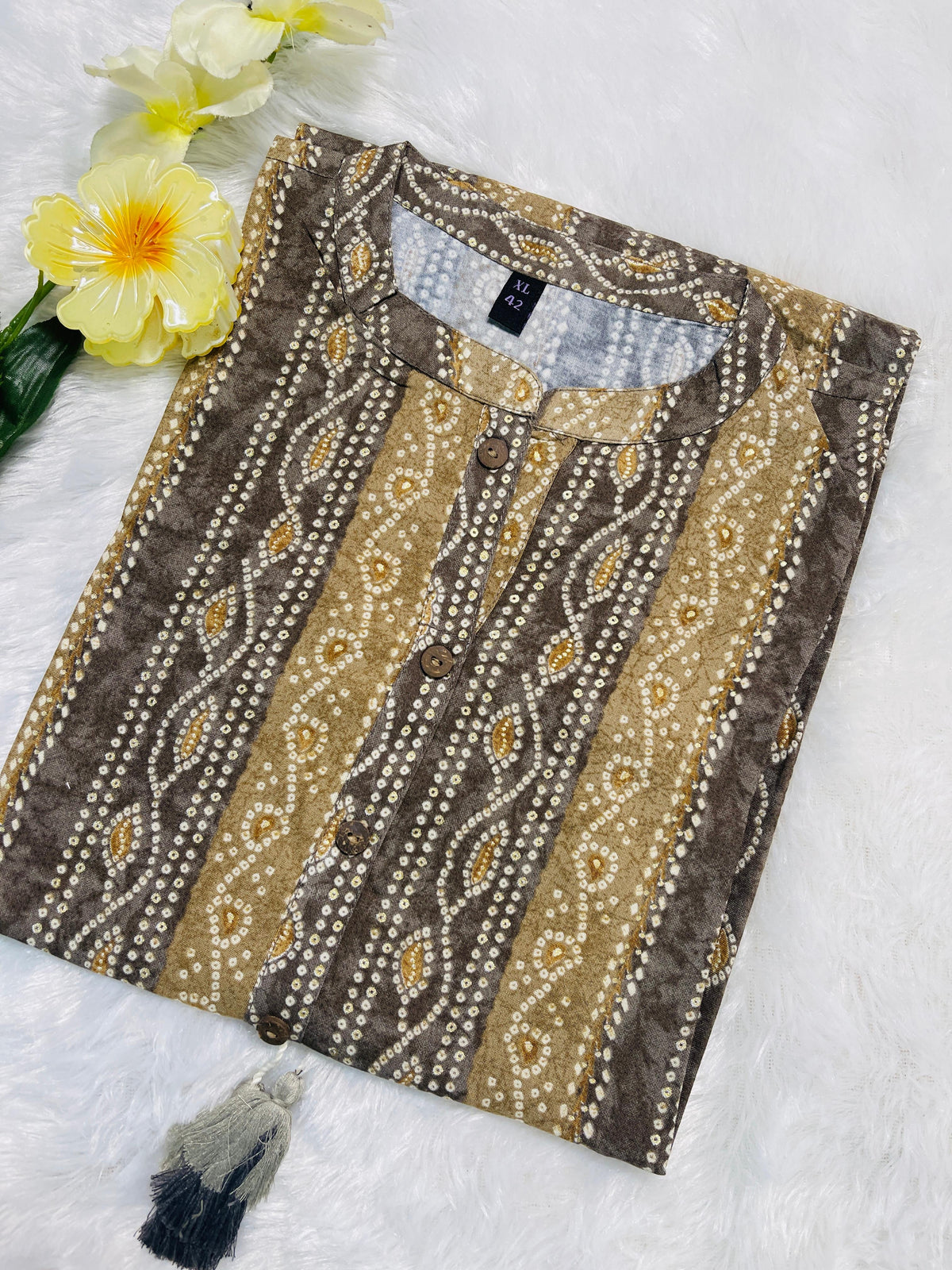 Light Brown Kurthi Top - SU 81