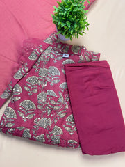 Peach Red Salwar Suit - SU 29