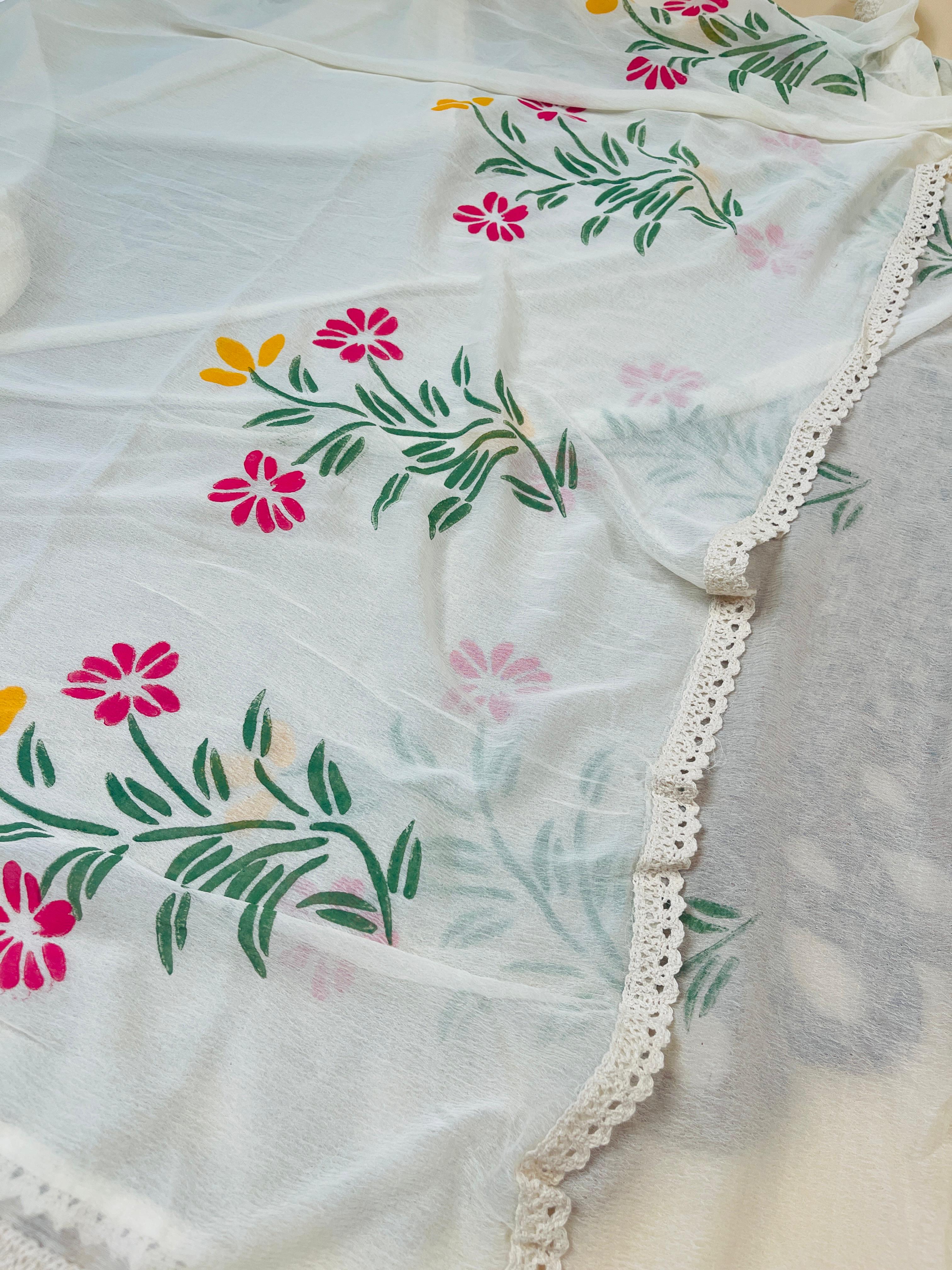 Hakoba Salwar Suit With Floral Works - Elegant Wedding & Traditional Wear