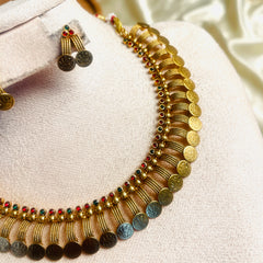 HERITAGE COIN CASCADE NECKLACE SET (SJ 211)