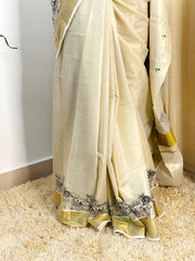 KERALA FOLK ART✨🌼 TISSUE KASVU SAREE(SU 789)